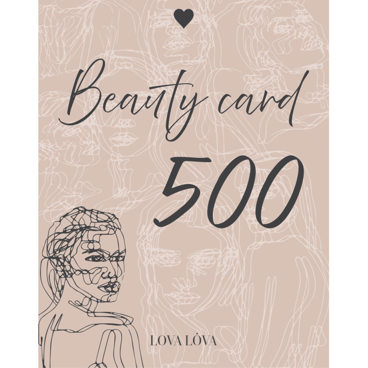 Карта номіналом 500 Подарункова клубна карта Lova Lova