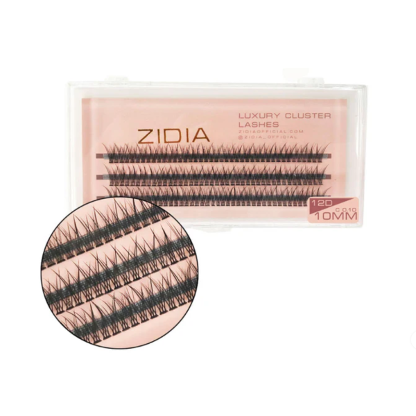 Вії пучкові (3 стрічки, розмір 10 мм) Cluster lashes fishtail 12d c 0,10 (10mm)
