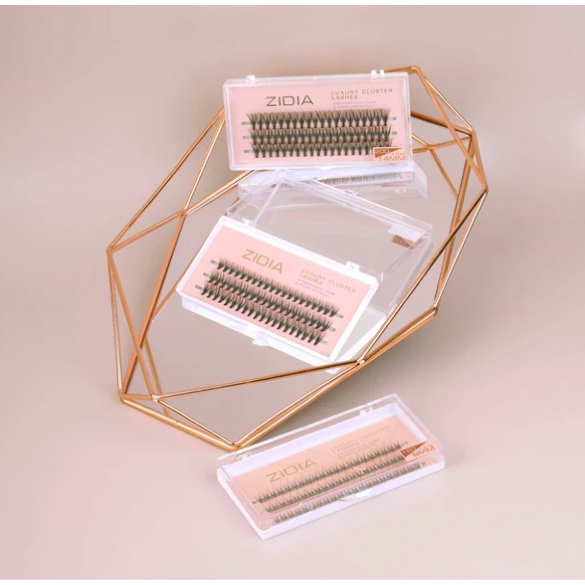 Вії пучкові (3 стрічки, розмір 12 мм) Cluster lashes 10d c 0,10 (12mm)