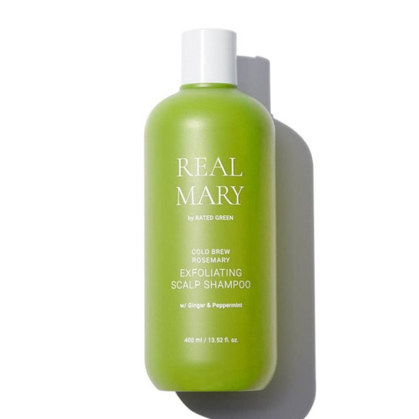 Глибокоочищувальний відлущуючий шампунь з соком розмарину Real mary cold brewed rosemary exfoliating scalp shampoo