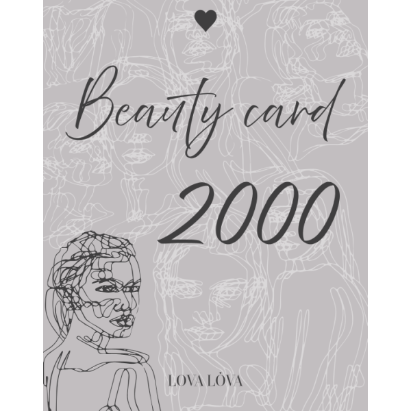 Карта номіналом 2000 Подарункова клубна карта Lova Lova