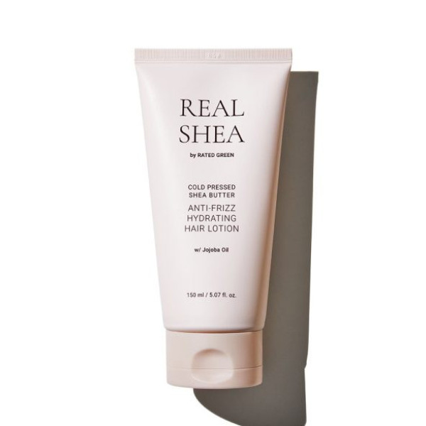 Зволожувальний лосьйон для волосся з маслом ши Real shea cold pressed shea butter anti-frizz hydrating hair lotion