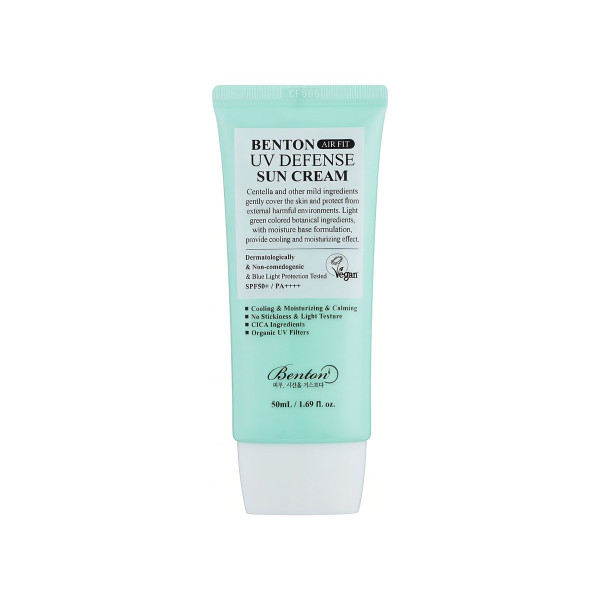 Легкий сонцезахисний крем з центелою Air fit uv defense sun cream spf50