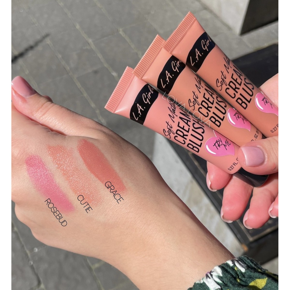 Матові кремові рум'яна Cream blush soft matte Cutie