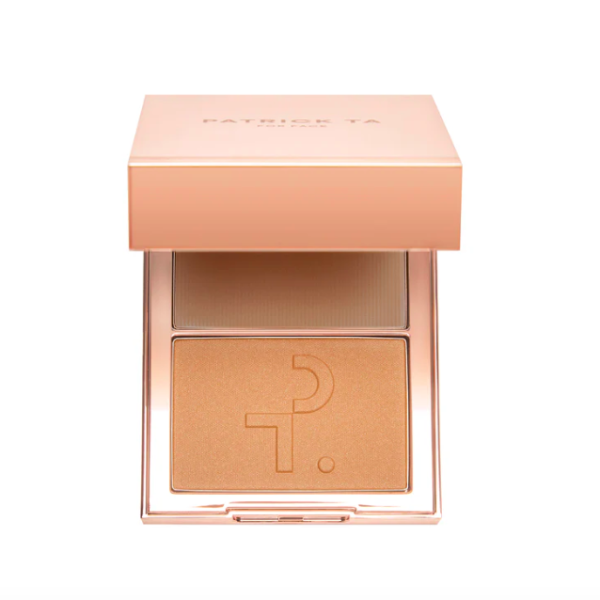 Палетка для скульптурування обличчя Creme contour & powder bronzer duo Shes statuesque