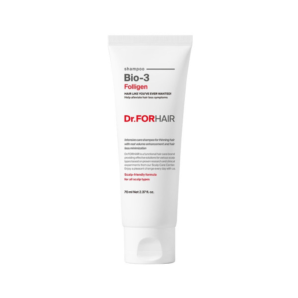 Відновлюючий шампунь проти випадіння у міні форматі Folligen BIO 3 shampoo travel size
