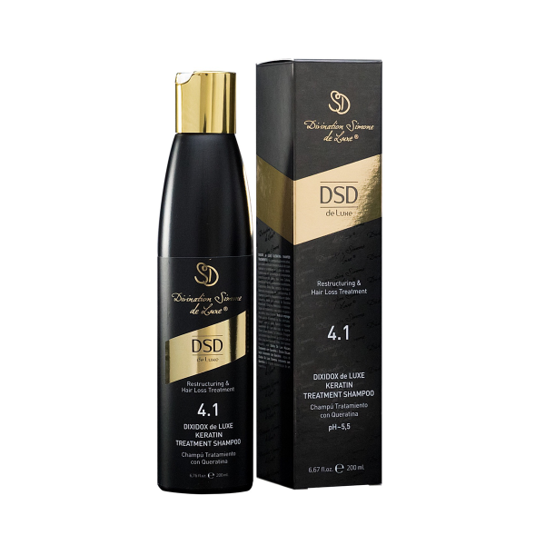 Відновлювальний шампунь з кератином De luxe 4.1 dixidox keratin treatment shampoo