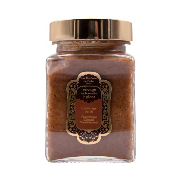 Абрикосовий скраб для тіла Scrub Ayuverdique, ambra vanille patchouli