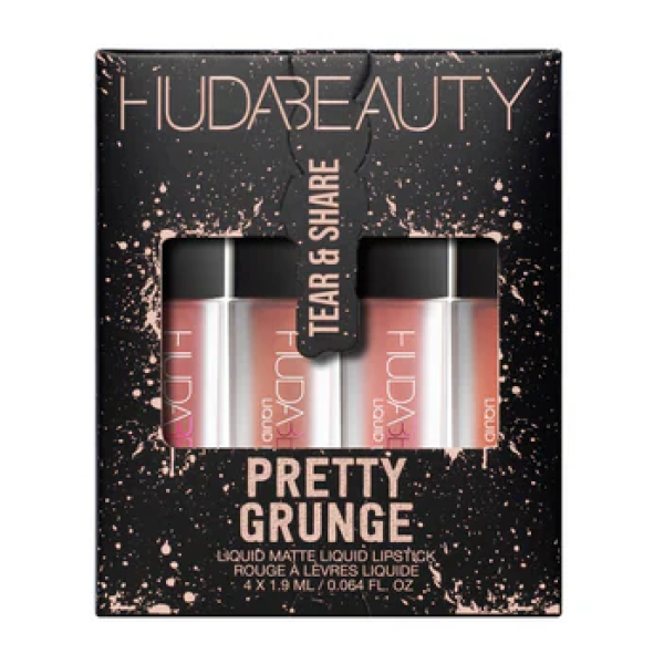 Набір матових помад для губ Pretty grunge liquid matte lip quad