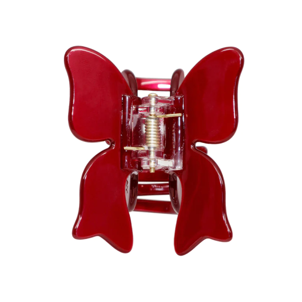 Заколка-краб для волосся Bow clip in Poinsettia