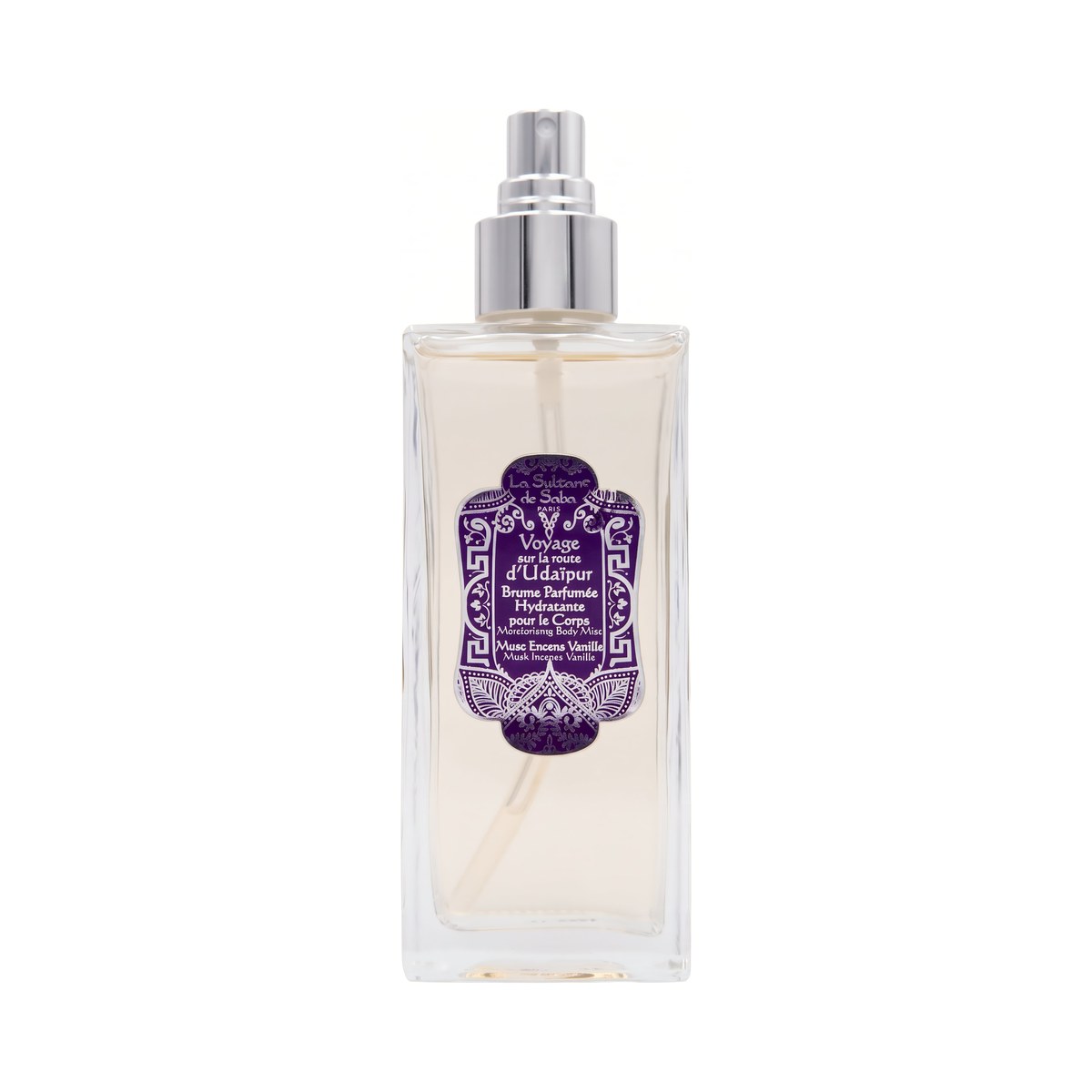 Зволожуючий спрей для тіла з ароматом мускусу, ладану та ванілі Body mist moisturizing Udaipur