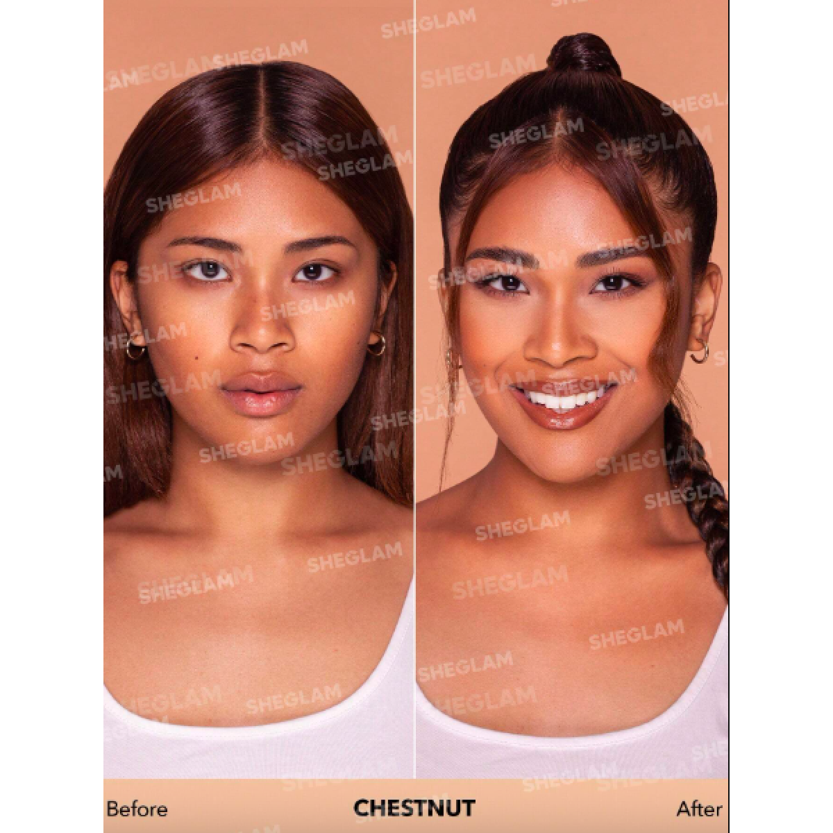 Тональний крем для обличчя Foundation pro long lasting breathable matte chestnut