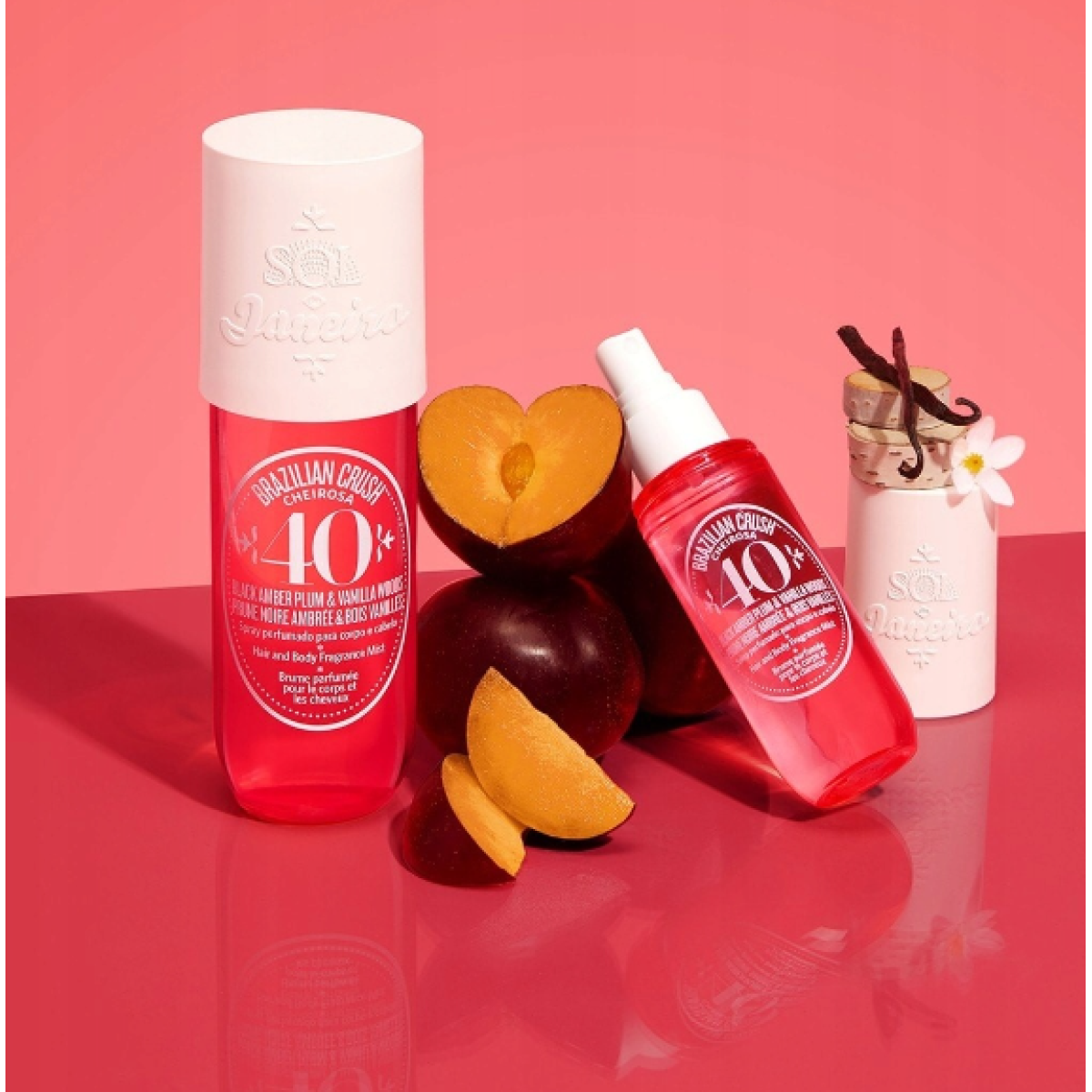 Парфумований міст для тіла та волосся Perfume body mist Black amber plum and vanilla woods 40