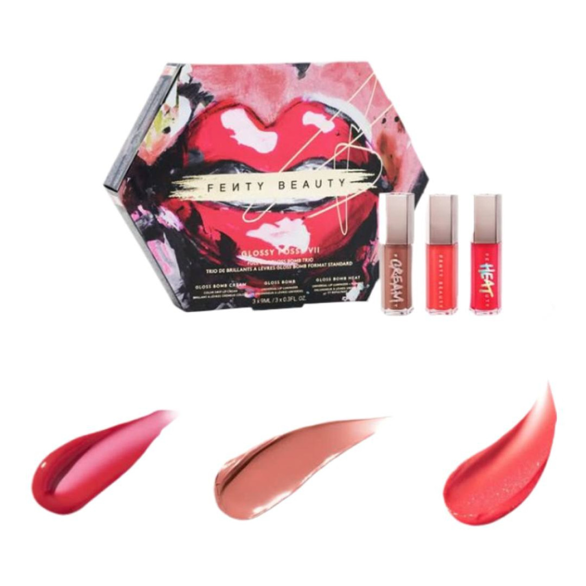 Набір блисків для губ Glossy posse viii 3-piece lip luminizer set