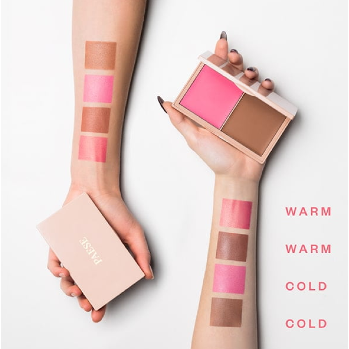 Контурна палетка для обличчя Kiss my cheeks face contouring palette Cold