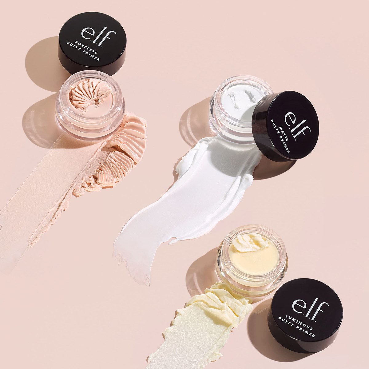 Набір праймерів для макіяжу обличчя Putty primer trio Poreless + matte + luminous