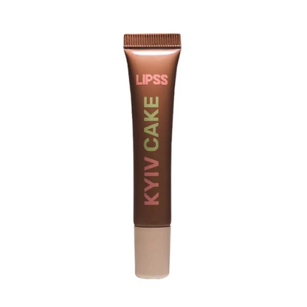 Блиск для губ з пептидами з ароматом київського торту Ceramides & peptides lipper Kyiv cake