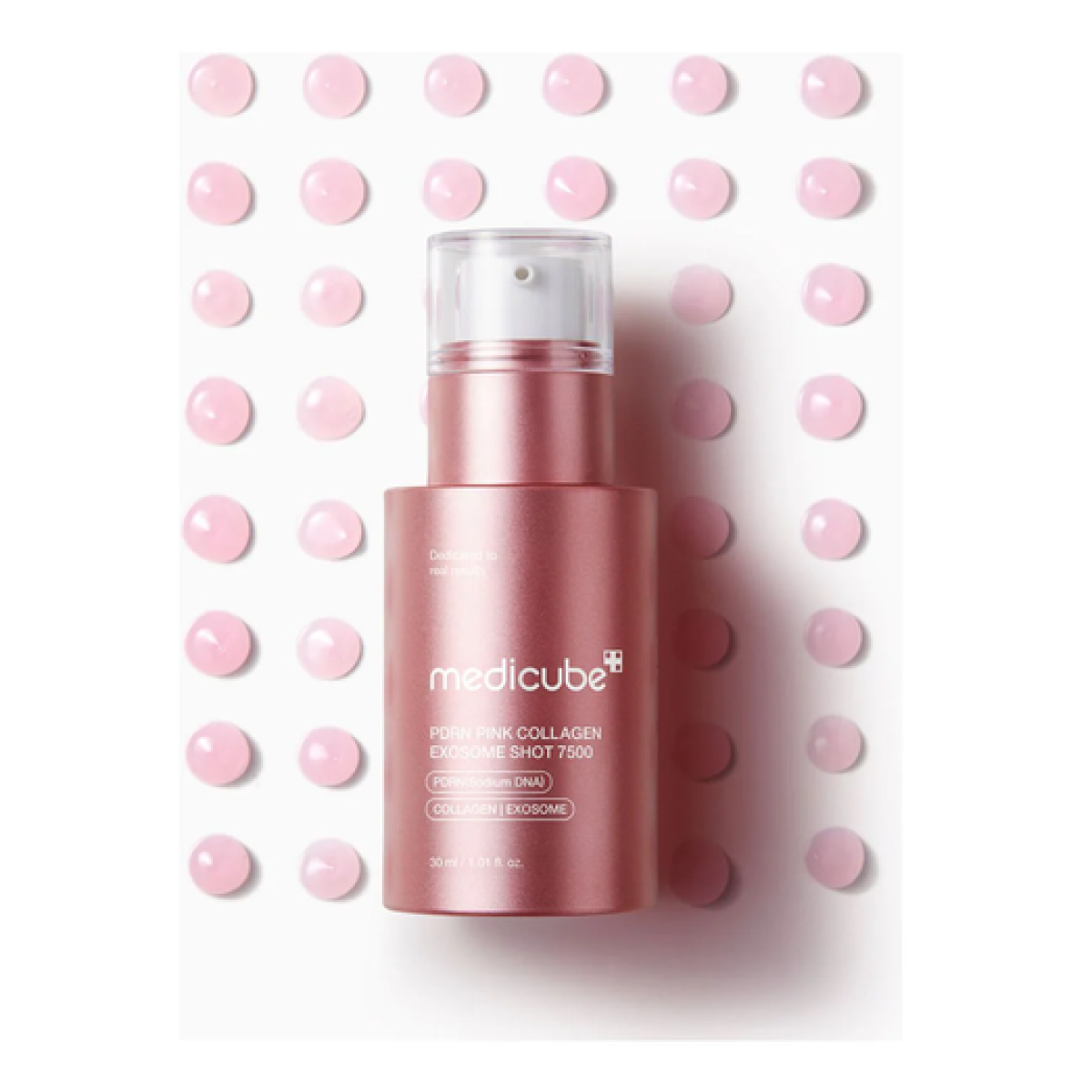 Регенеруюча сироватка з полінуклеотидами, екзосомами та спікулами PDRN pink collagen exosome shot 7500