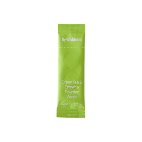 Ензимна пудра із зеленим чаєм у форматі саше Green tea & enzyme powder wash