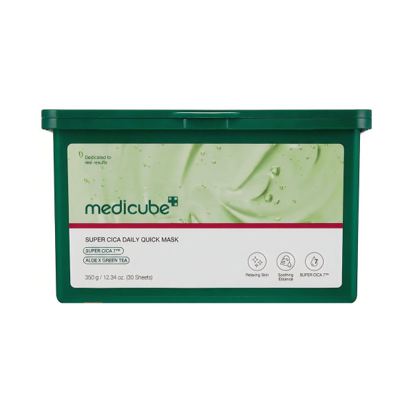 Набір щоденних заспокійливих масок з центелою Super cica daily quick mask set (30pcs)