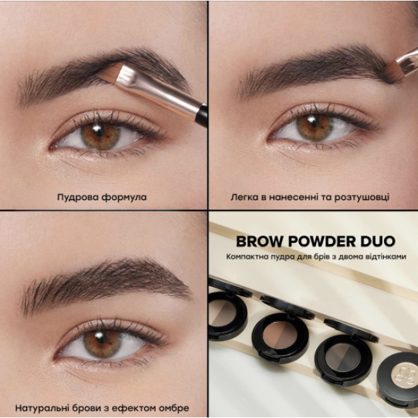 Пудра тіні для брів Brow powder duo Taupe