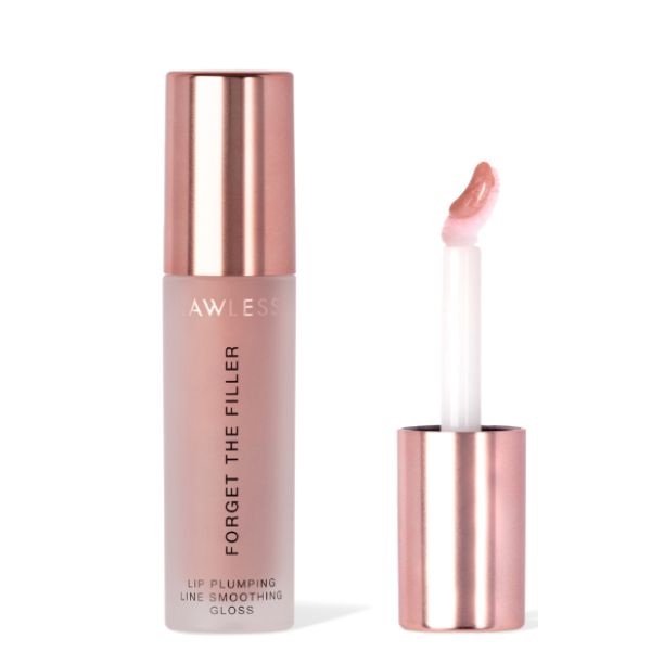 Блиск для губ у міні форматі Forget the filler lip plumper smoothing gloss travel size Nudie
