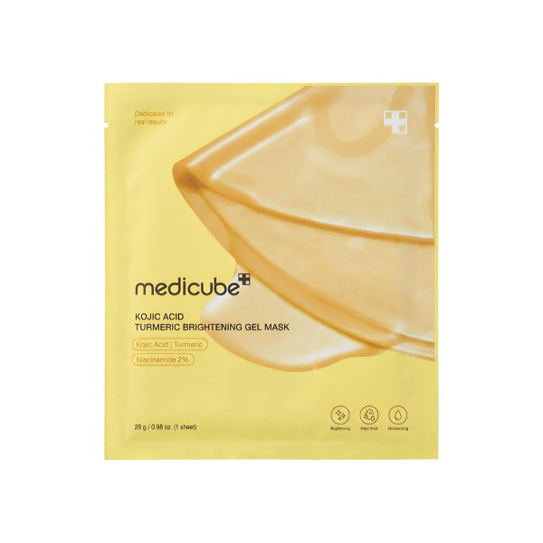 Освітлювальна гідрогелева маска з койєвою кислотою та куркумою Kojic acid turmeric brightening gel mask