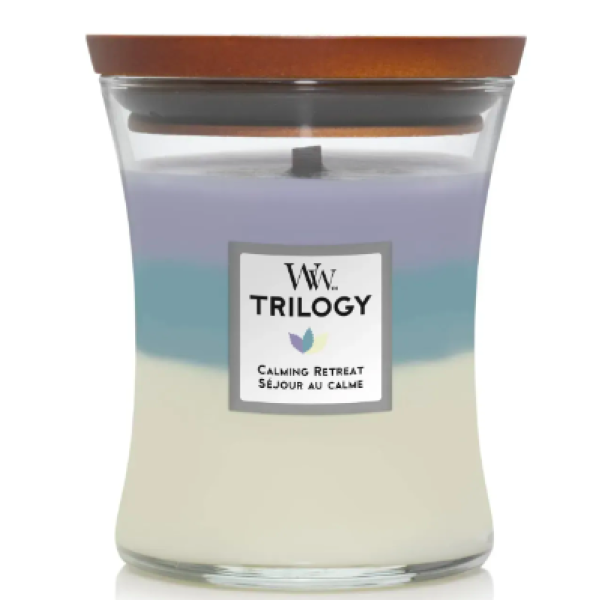 Ароматична свічка з ароматом Medium trilogy candle Calming retreat