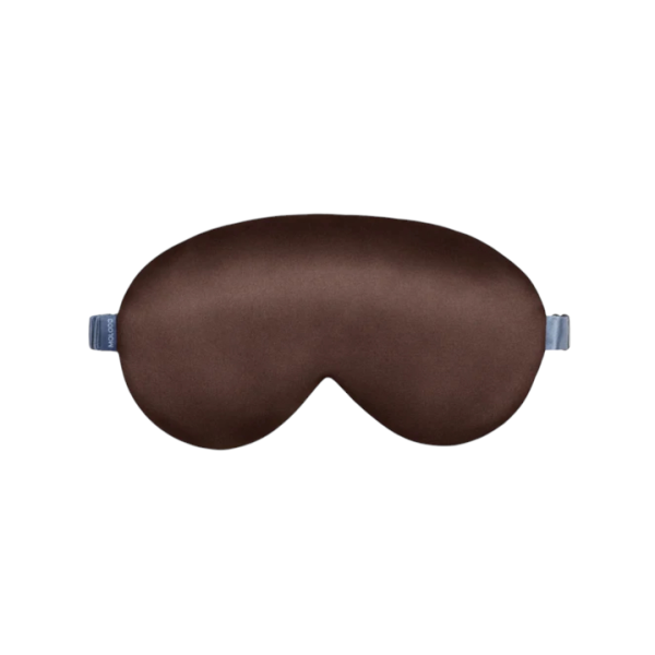 Шовкова маска для сну Silk sleep mask Brown