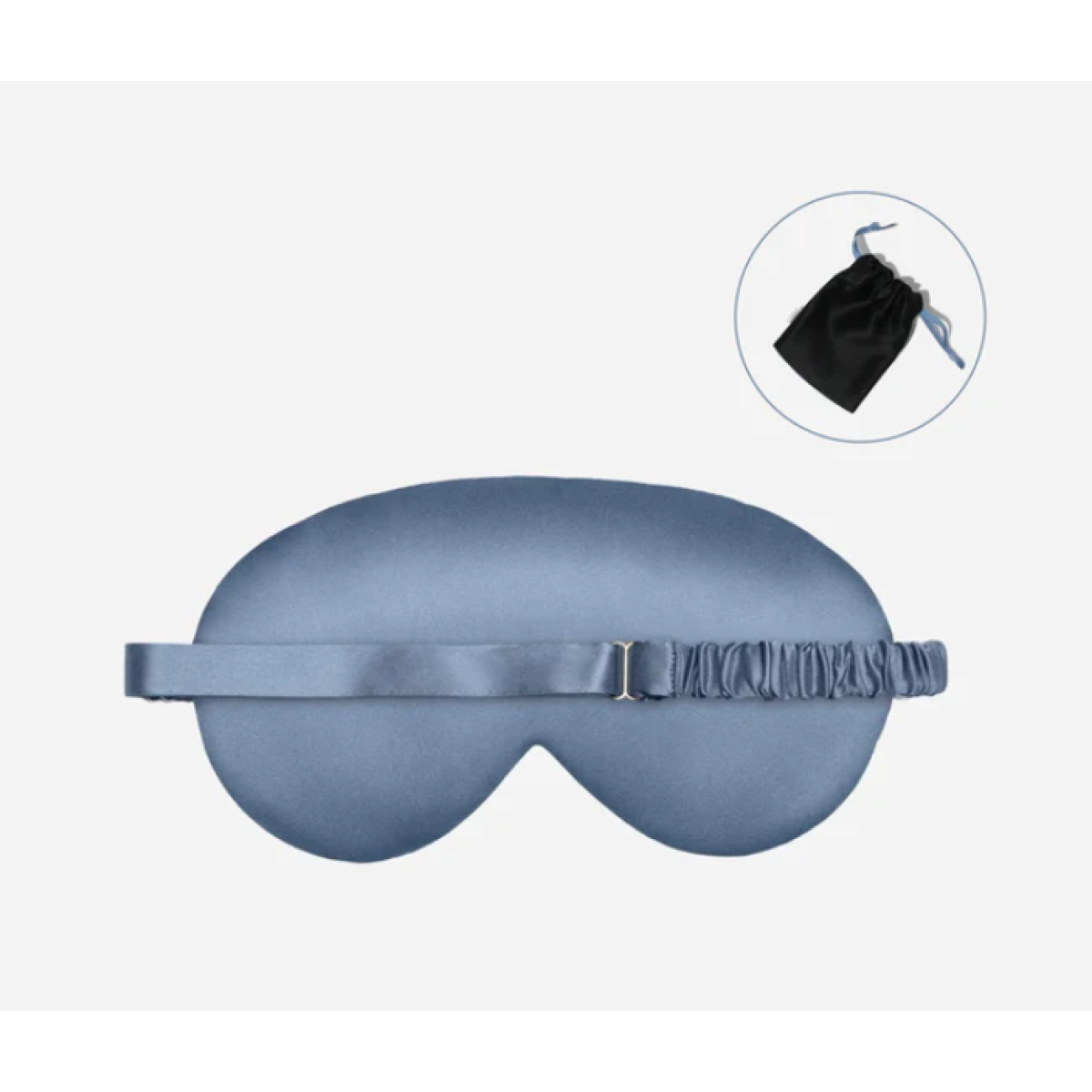 Шовкова маска для сну Silk sleep mask Blue