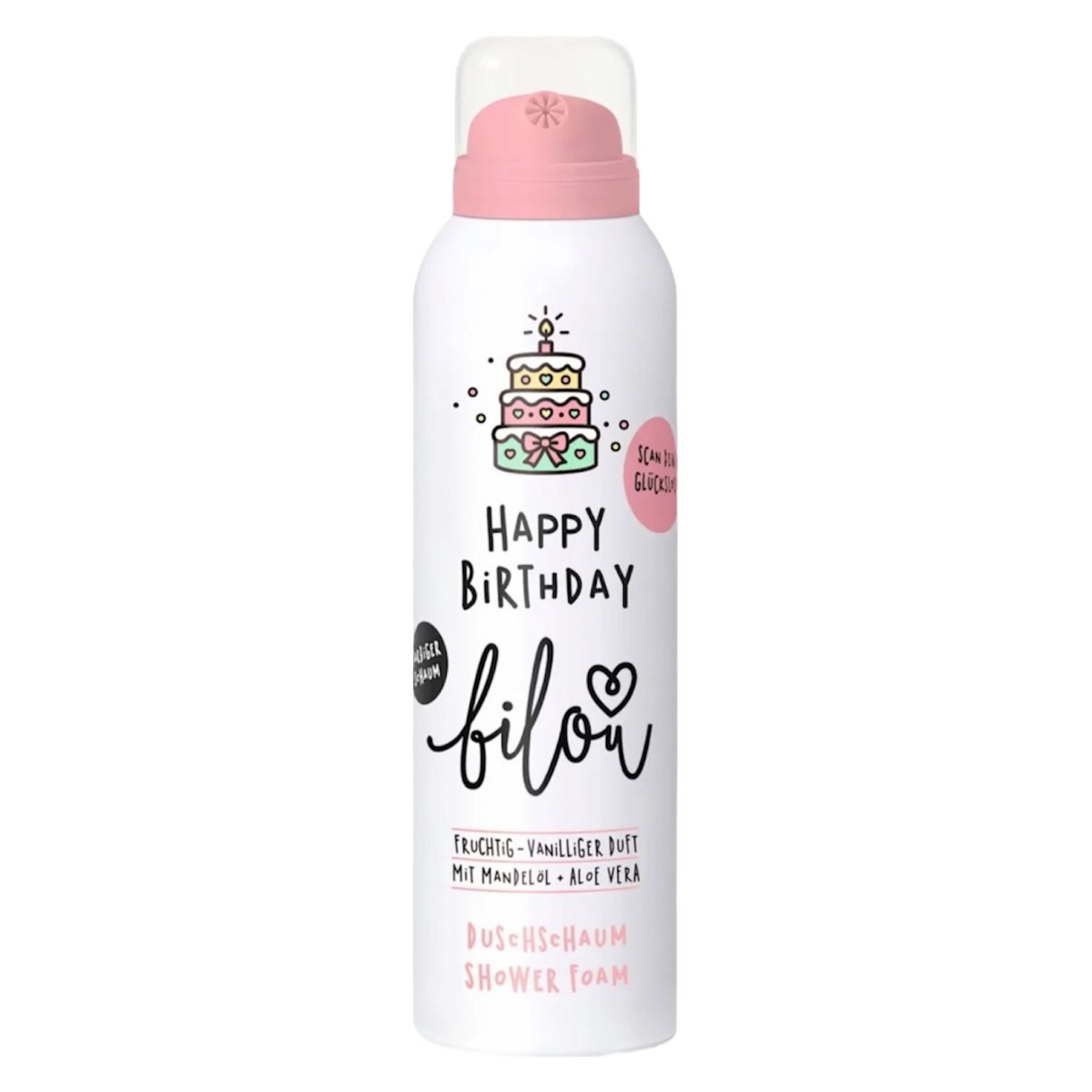 Пінка для душу  з ароматом солодкого іменинного торту Shower foam Happy birthday