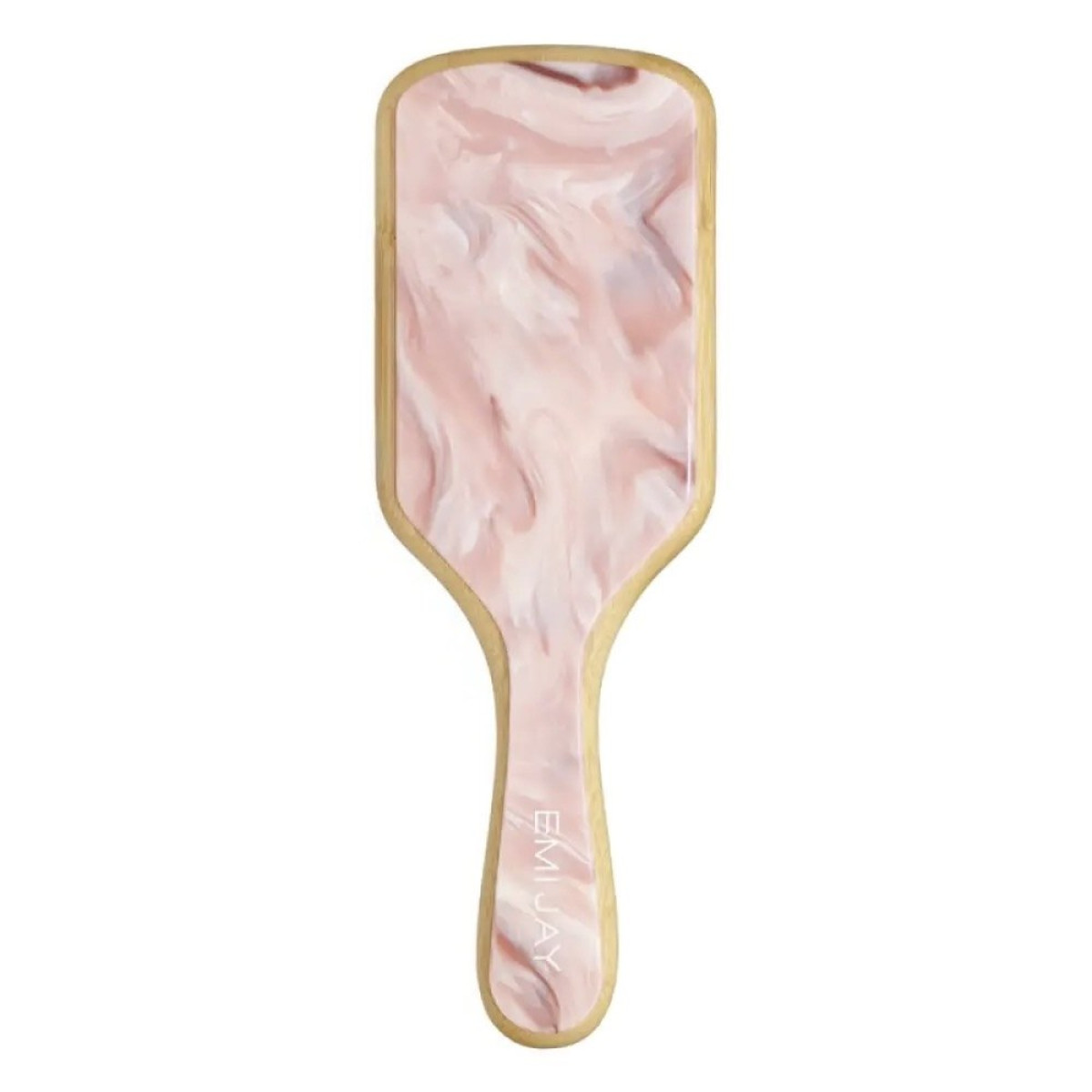 Бамбукова щітка для волосся Bamboo paddle brush in pink chantilly
