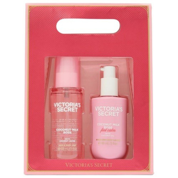 Подарунковий набір для тіла Fragrance set mini mist and lotion Coconut milk and rose
