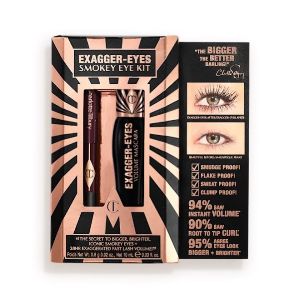 Набір для макіяжу очей Exagger eyes smokey eye kit Mascara + Pencil