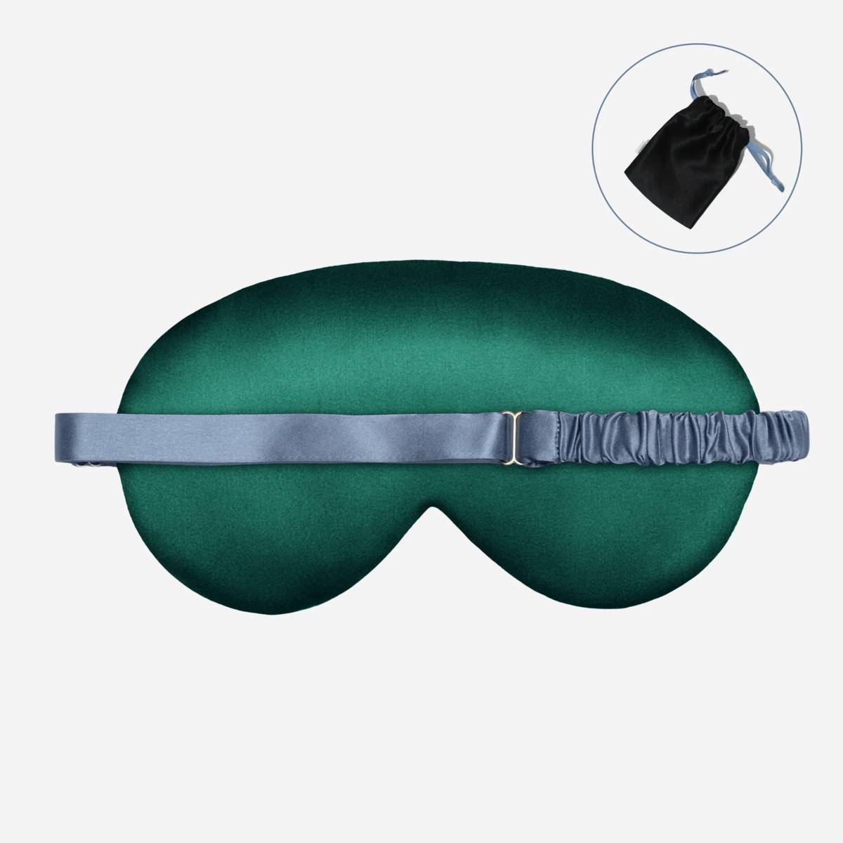 Шовкова маска для сну Silk sleep mask Evergreen