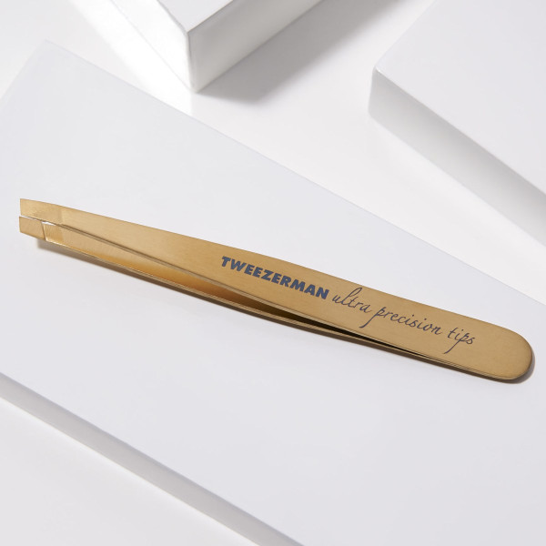 Пінцет для брів Brow slant tweezer Ultra gold