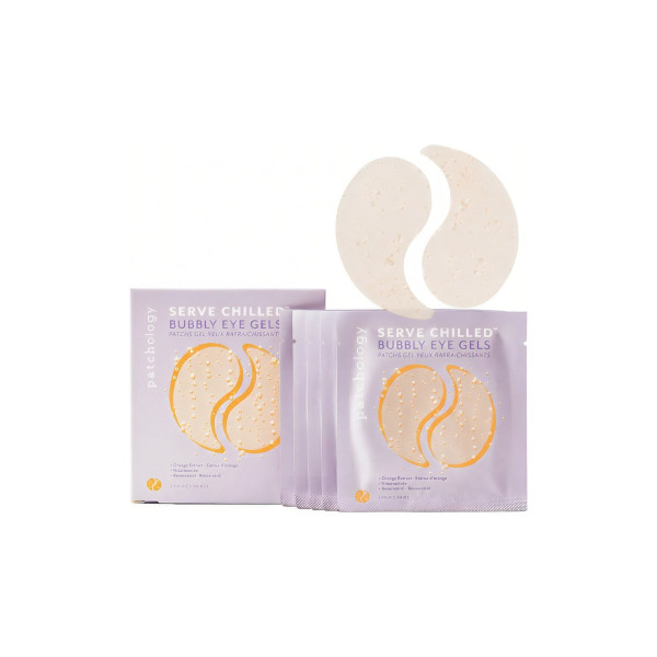 Освітлювальні патчі для миттєвого сяйва (5 пар) Serve chilled bubbly eye gels