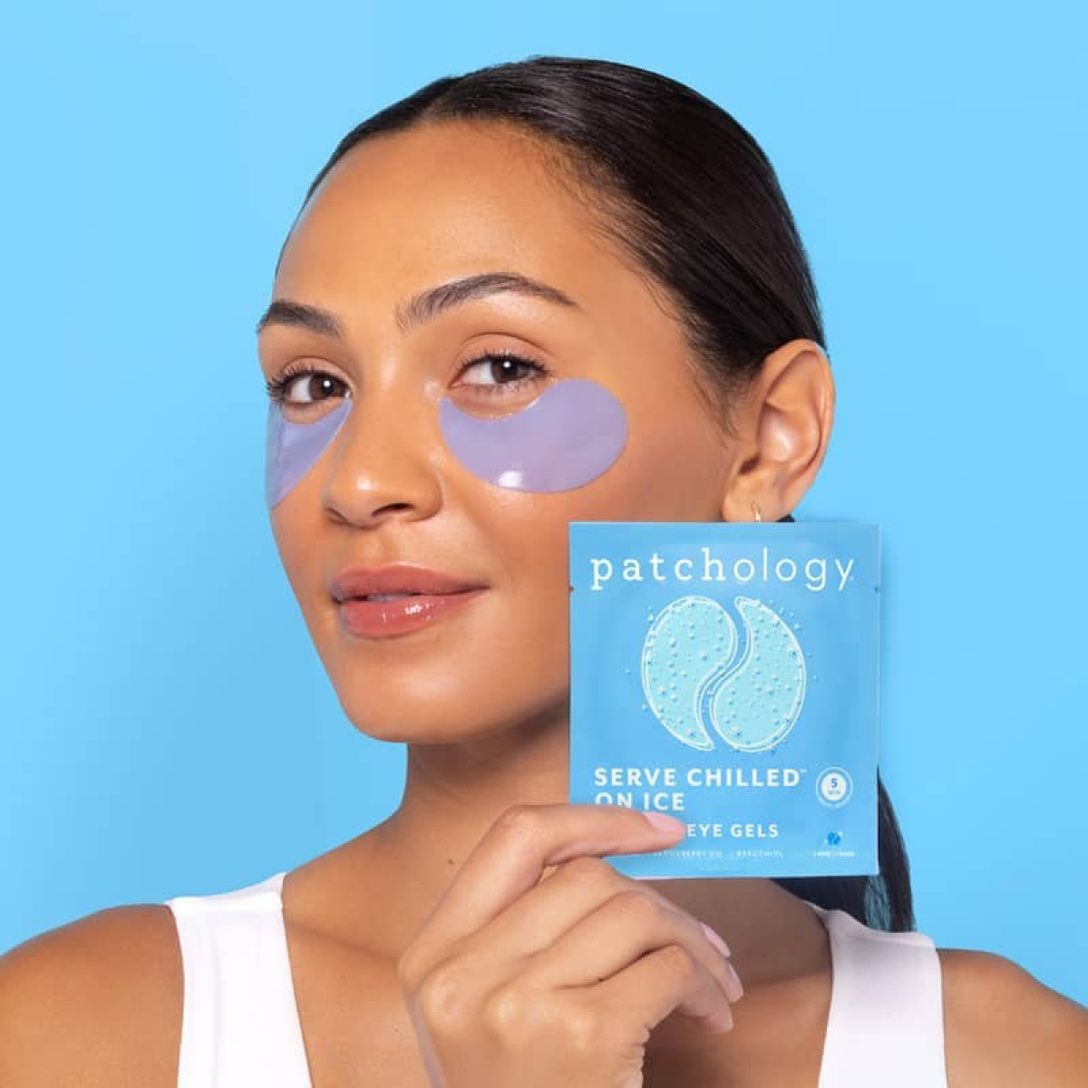 Охолоджуючі та зміцнюючі патчі (5 пар) Serve chilled iced eye gels