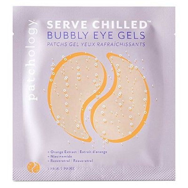 Освітлювальні патчі для миттєвого сяйва (1 пара) Serve chilled bubbly eye gels
