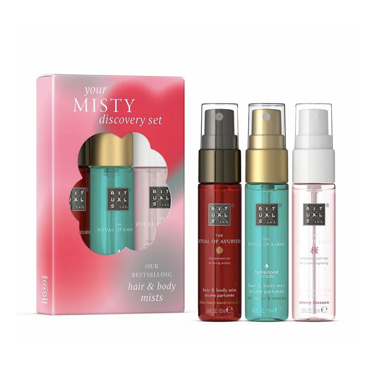 Набір ароматизованих спреїв для тіла у міні форматі Your misty discovery set