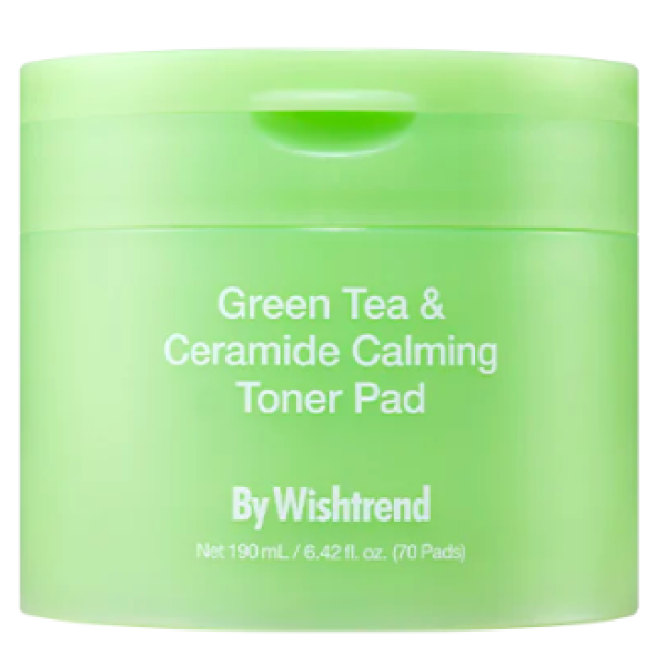 Заспокійливі та охолоджуючі тонер-пади з екстрактом зеленого чаю Green tea & ceramide calming toner pad