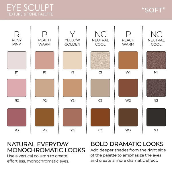 Палетка тіней Eyeshadow palette big Texture & tone palette