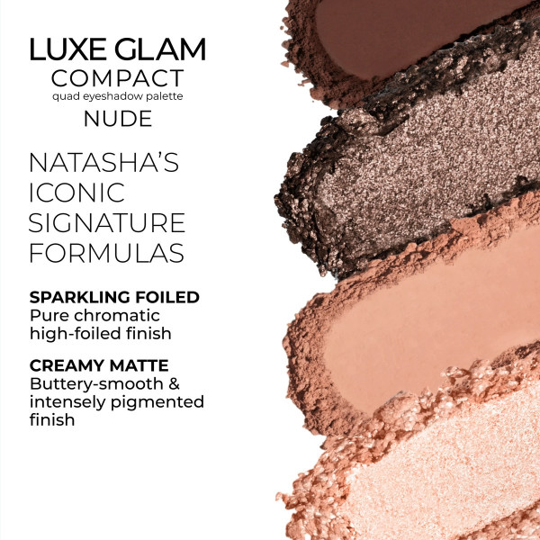 Палетка тіней Eyeshadow palette luxe glam compact Nude