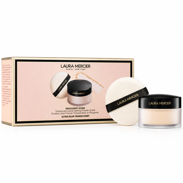 Пудра для обличчя Іndulgent icons powder & puff Ultra-blur translucent
