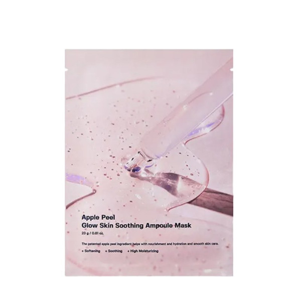 Заспокійлива маска з ефектом сяйва Apple peel glow skin soothing ampoule mask