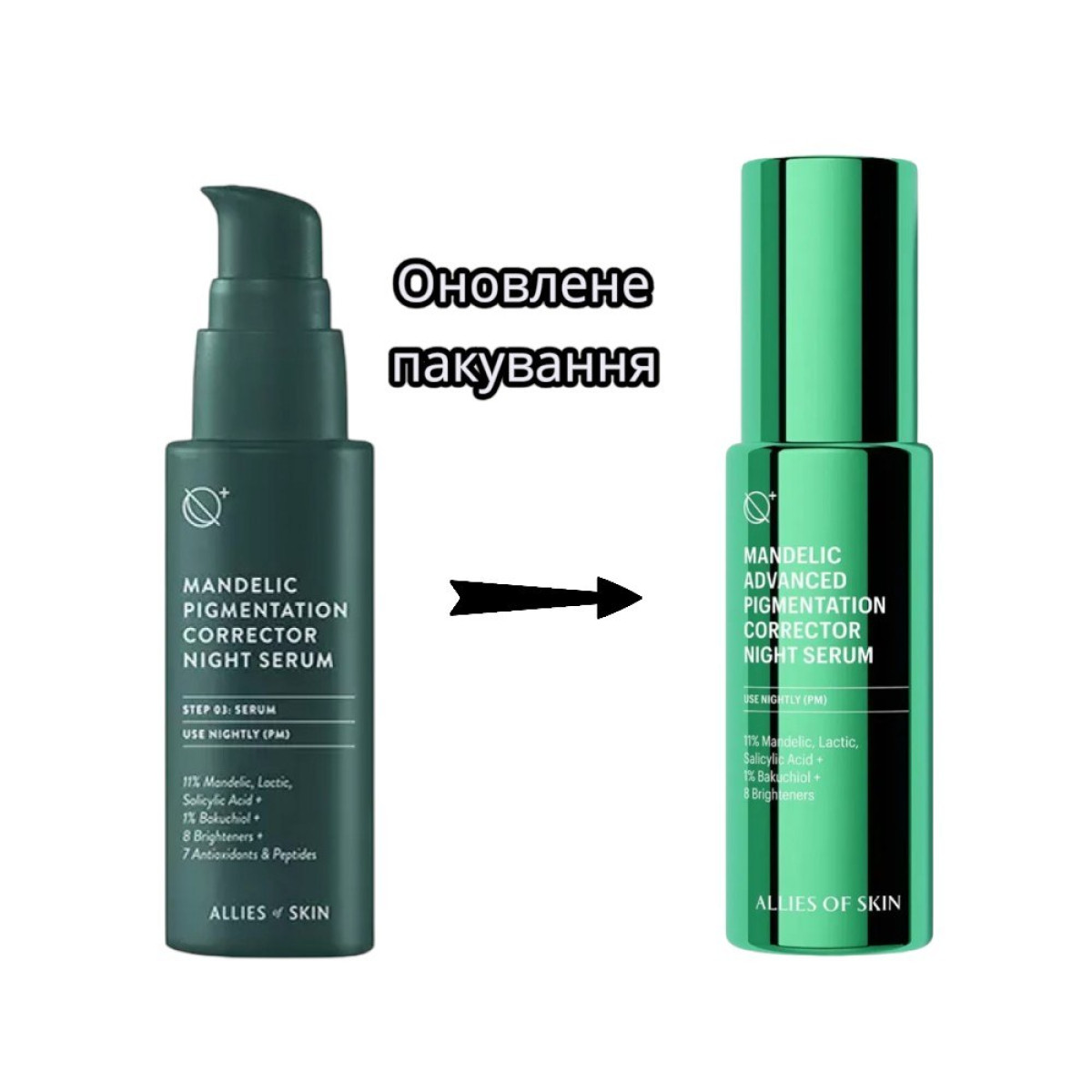 Нічна кислотна сироватка для обличчя Mandelic advanced pigmentation corrector night serum