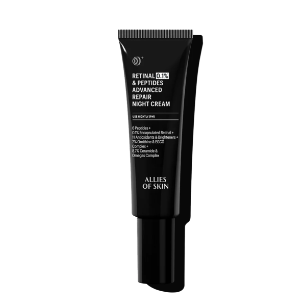 Нічний антивіковий крем з ретиналем Retinal peptides advanced repair night cream