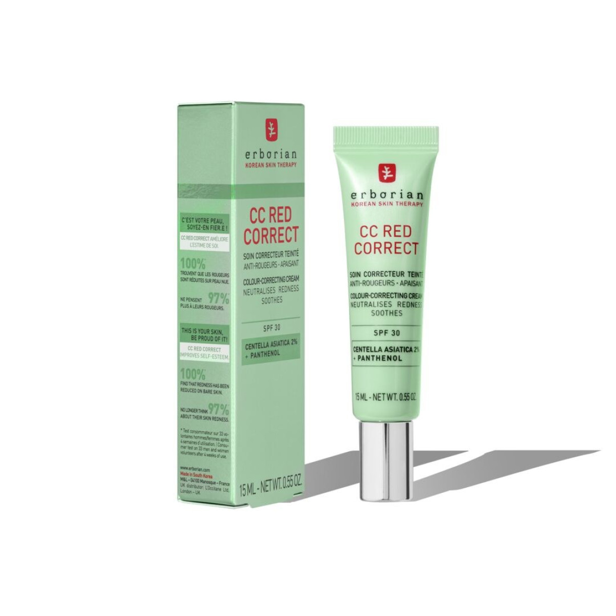Коригуючий СС-крем для обличчя (оновлена формула) CC red correct travel size