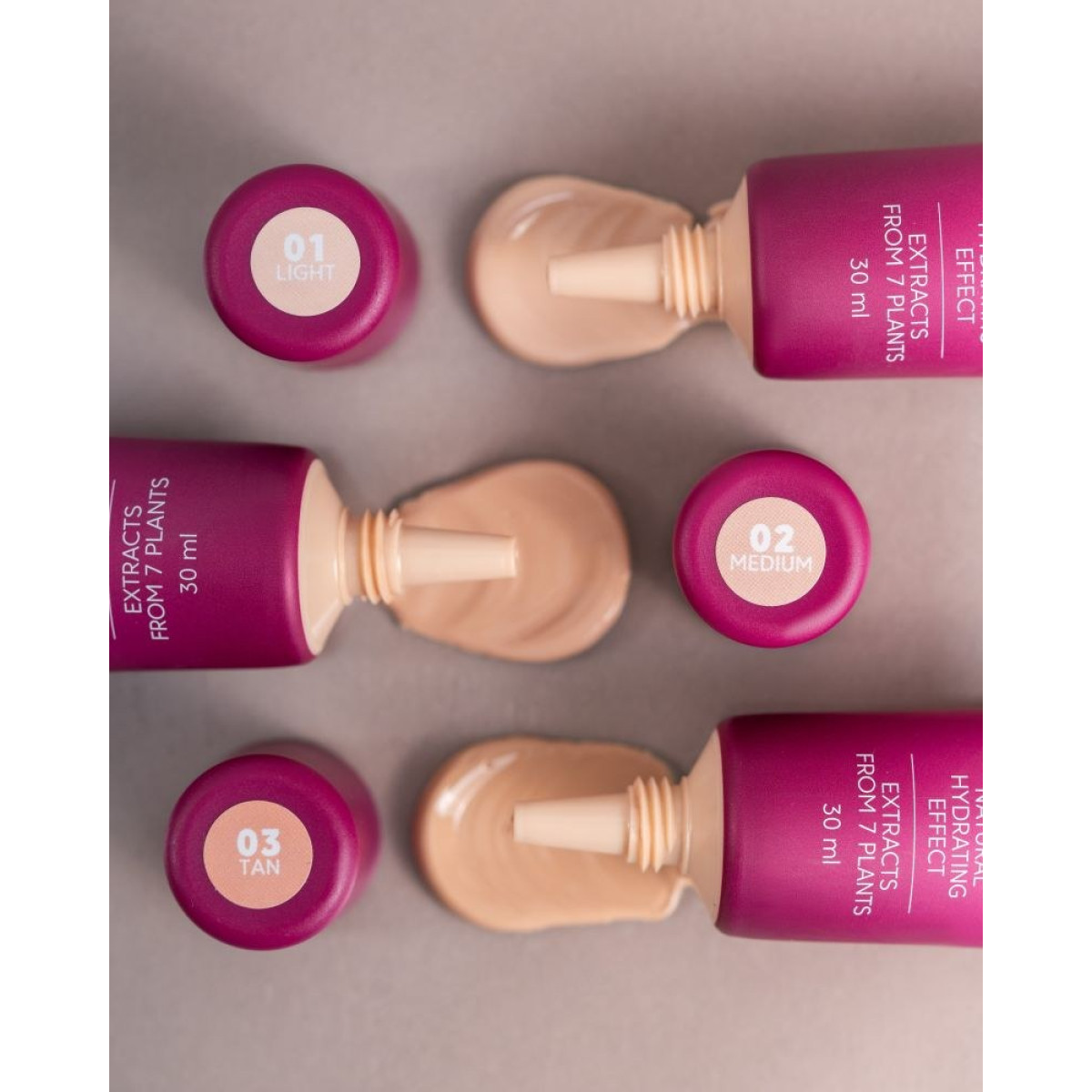 Тональний крем для обличчя Foundation nude skin 01 Light