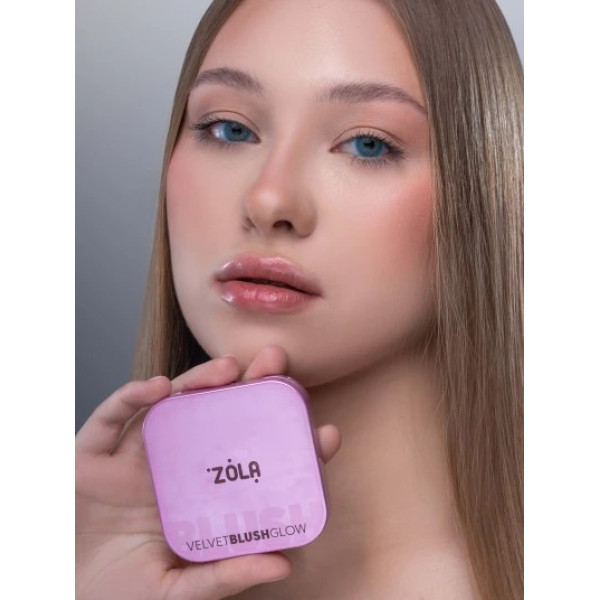 Пудрові рум'яна Velvet blush glow 01 Dream coral